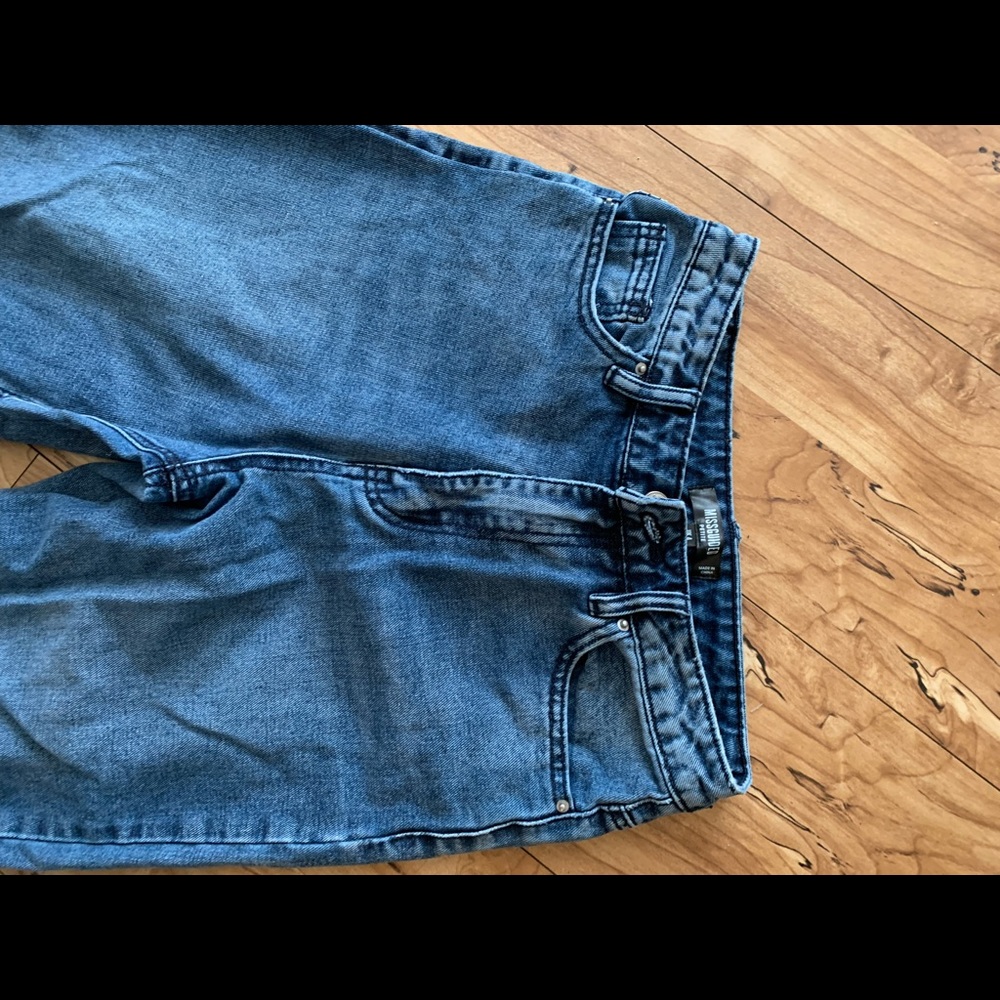 Missguided petite wide leg jeans